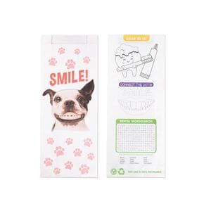 Fully Biodegradable & Recyclable Bags Paper Dog with Braces 100/Pk