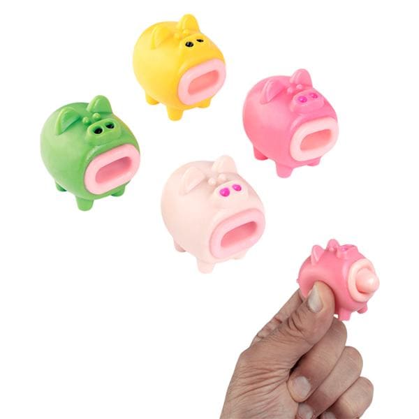 Toy Squeeze Pigs Assorted 24/Pk