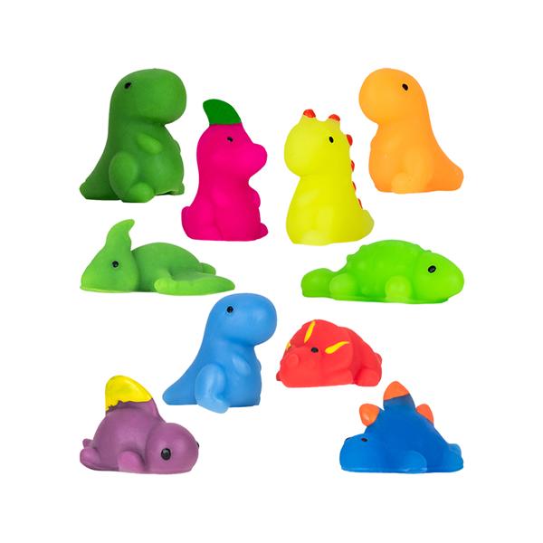 Toy Squishy Dinosaurs Assorted 100/Pk