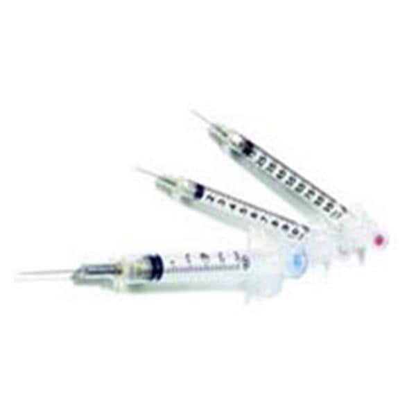 VanishPoint Hypodermic Syringe/Needle 21gx1-1/2" 3cc Safety No Dead Space 100/Bx