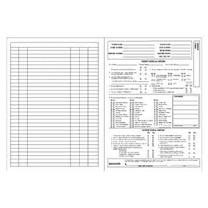 Dental / Medical Dental Chart White 100/Pk