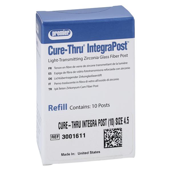 Cure-Thru IntegraPost Fiber Posts Refill Size 4.5 Purple Parallel Sided 10/Pk