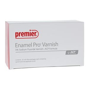 Enamel Pro Fluoride Vrnsh UD Std Pk 5% NaF 0.4 mL Vanilla Mint Clear 35/Bx