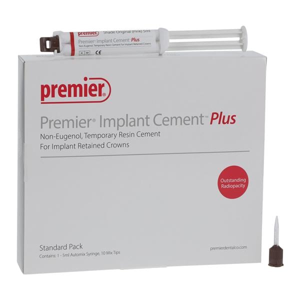 Premier Implant Cement Plus Implant Cement Pink Standard Pack Ea