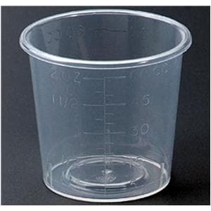 Medicine Cup Plastic Clear 2 oz Disposable 25/Ca