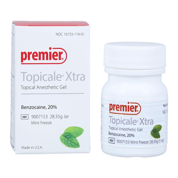 Topicale Xtra Topical Anesthetic Gel Mint Freeze 1oz/Jar