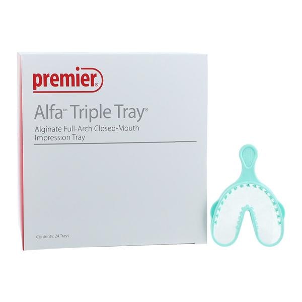 Alfa Triple Tray Bite Trays Double Arch Large 24/Bx