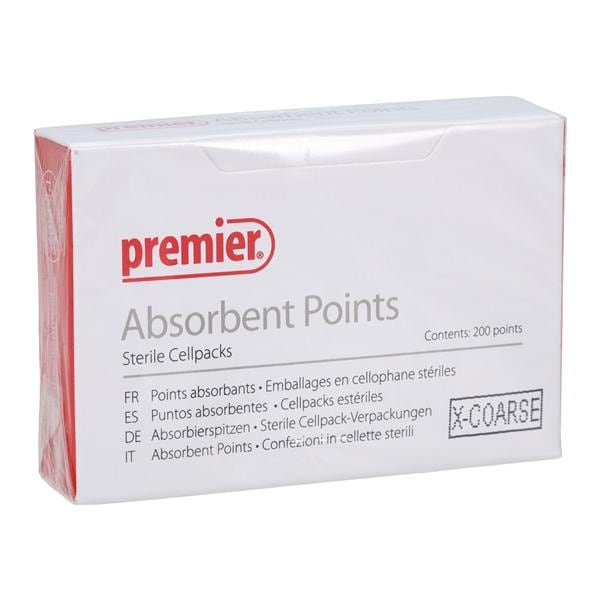 Absorbent Points X-Coarse White 200/Bx