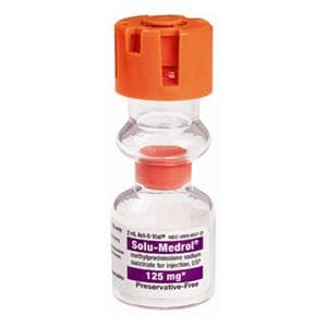 Solu-Medrol Injection 125mg PF SDV Act-O-Vial 2mL 25/Pk