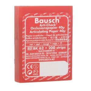 Articulating Paper Strips Micro Thin Red 40 Microns / 0.0016 in 200/Bx
