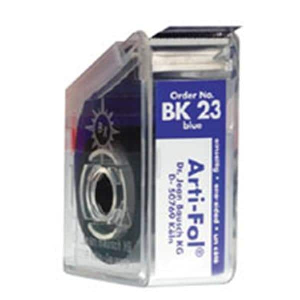 Arti-Fol Articulating Film Ultra Thin BK-23 Blue Single Sided Roll in Dispenser