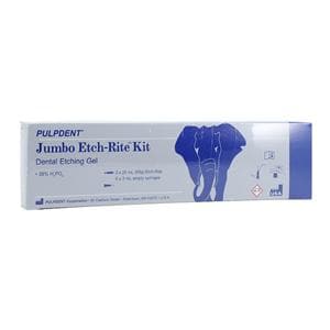Etch-Rite 38% Phosphoric Acid Etching Gel 25 mL Jumbo Syringe Kit Ea