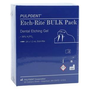 Etch-Rite 38% Phosphoric Acid Etching Gel 1.2 mL Bulk Package 24/Pk