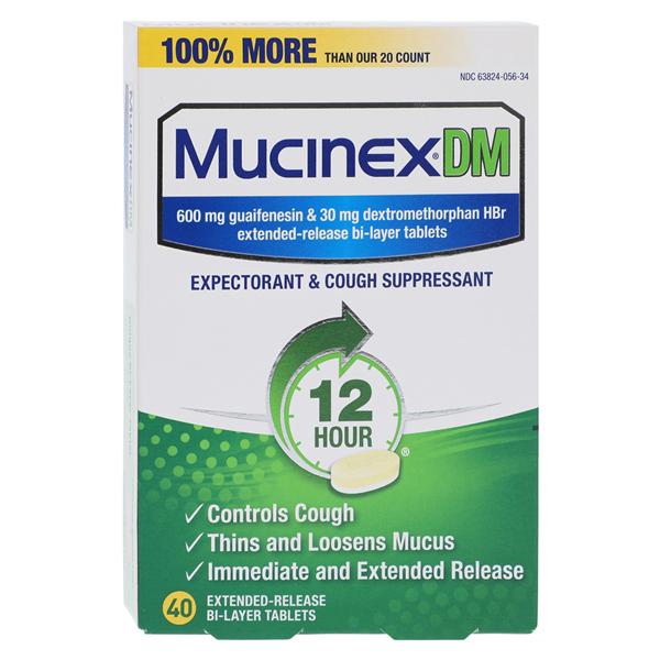 Mucinex DM Tablets 600/30mg Extended Release 40/Bx, 24 BX/CA