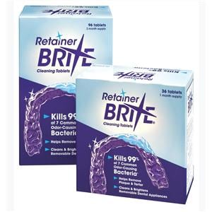 Retainer Brite Retainer Cleaner Tablets Individually Wrapped 36/Bx