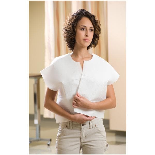 Fabri-Soft Exam Cape 30 in x 21 in White Disposable 100/Ca