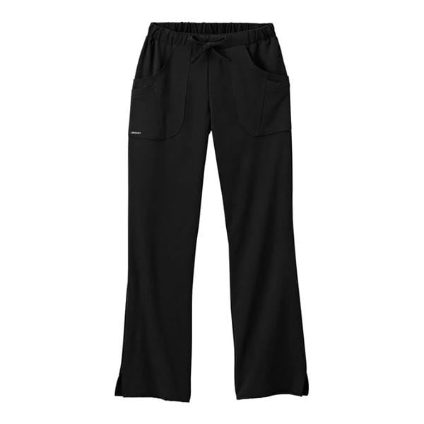 Jockey Scrub Pant Poly/Ryn/Spndx 4 Pockets Small Black Womens Ea