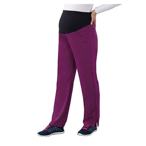 Jockey Scrub Pant Poly/Ryn/Spndx 4 Pockets Medium Purple Womens Ea