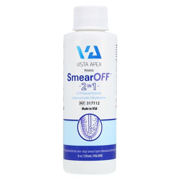 SmearOFF 2-In-1 Cleanser EDTA Root Canal Prep 4 oz 4oz/Bt