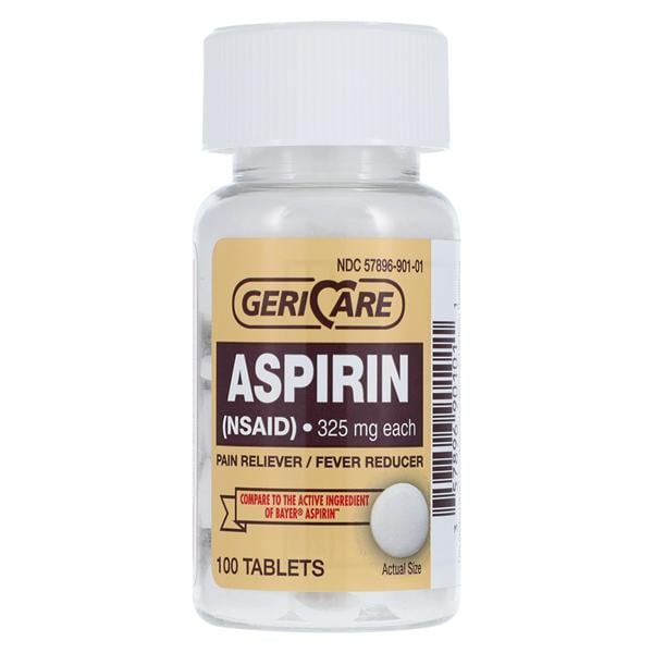 Aspirin Pain Relief Tablets 325mg 100/Bt