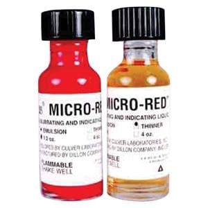 Micro Red Thinner High Spot Indicator Liquid Red 4 oz Ea