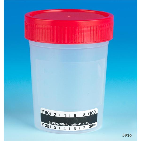 Specimen Container 4oz Polypropylene Non-Sterile Bulk 500/Ca