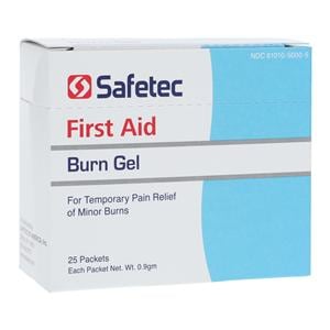 Safetec Burn Relief Gel 0.9gm 25/Bx