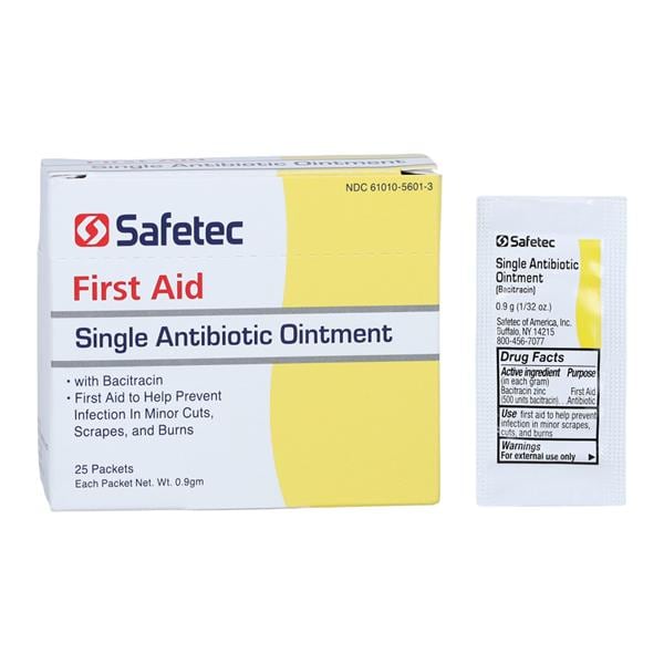 Single Antibiotic Single Antibiotic Ointment 0.9gm 25/Bx