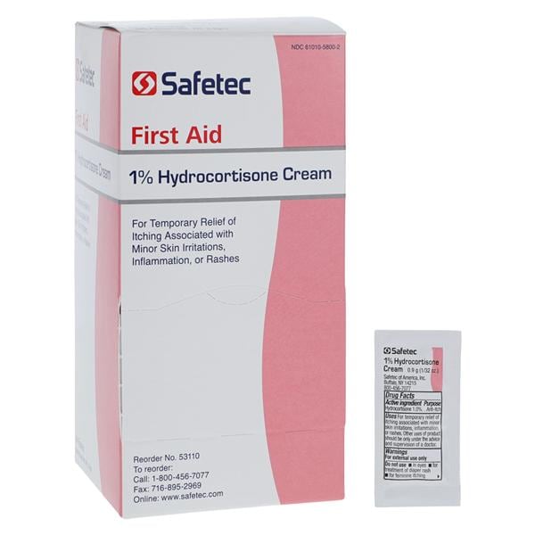Hydrocortisone Topical Cream 0.9gm Foil Packet 144/Bx, 12 BX/CA