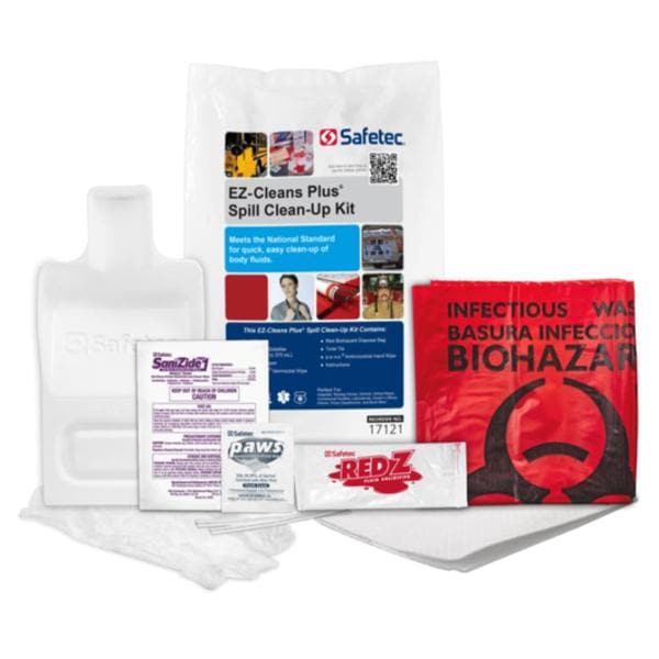 EZ-Cleans Plus Biohazard Spill Kit 8-10gal White Ea