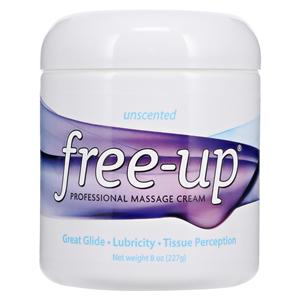Free Up Massage Cream 8oz Unscented Non-Greasy Body Hypoallergenic Ea, 12 EA/CA