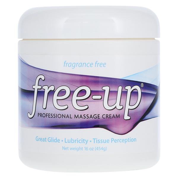 Free Up Massage Cream 16oz Unscented Non-Greasy Body Hypoallergenic Ea, 12 EA/CA