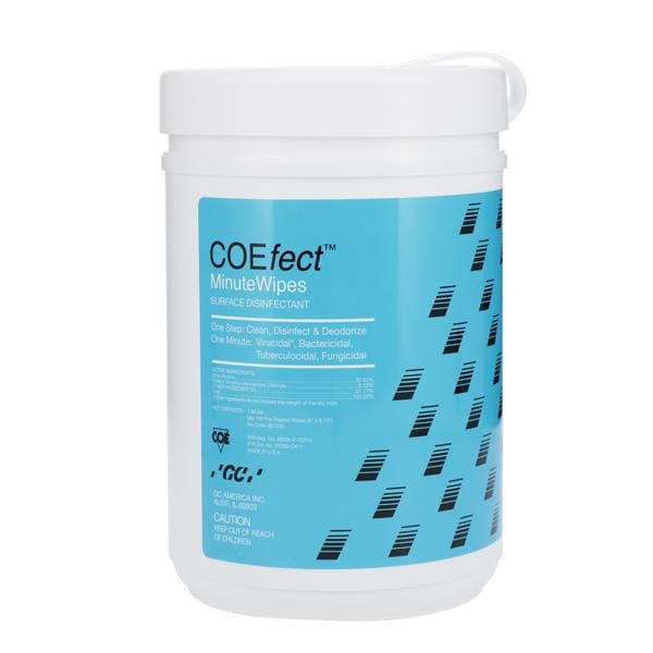 COEfect MinuteWipes Infection Control Surface Disinfectant Canister 160/Cn