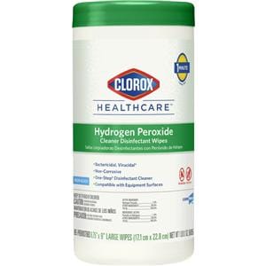 Clorox Healthcare Cleaner & Disinfectant Wipes Large 95/Cn, 6 CN/CA