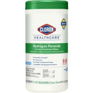 Clorox Healthcare Surface Disinfectant Wipes Regular Canister 155/Cn, 6 CN/CA