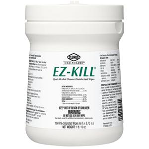 Clorox EZ-Kill Surface Wipe Disinfectant Tub 160/Ea, 12 EA/CA