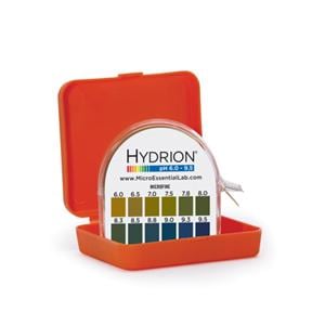 Hydrion MicroFine pH Test Strip 6.0-9.5 Range 10/Ca