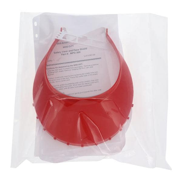 Opt Safety Shield Combination Pack Clear / Red Reusable 1/Kit