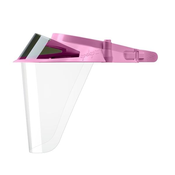 Visor Shield Full Face Op-D-Op II Pink Reusable Frame Ea