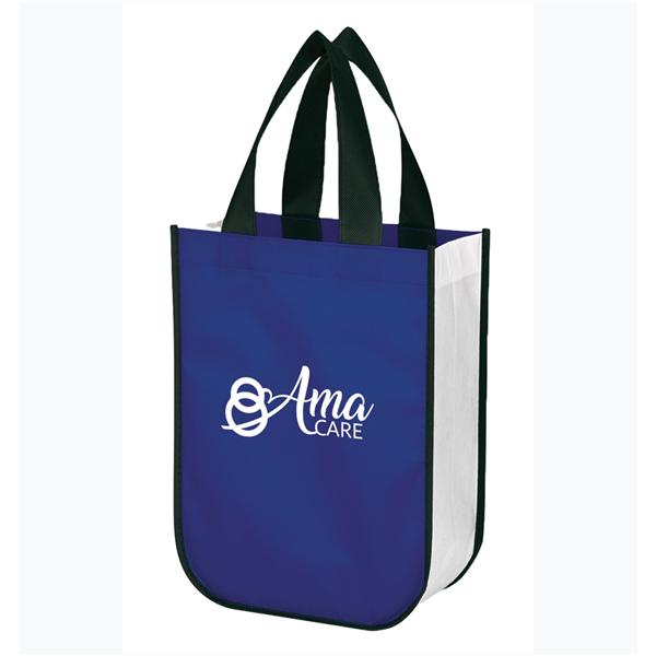 Tote Bag Non-Woven Shiny 9.25 in x 4.5 in x 11.75 in Non-Woven 150/Ca