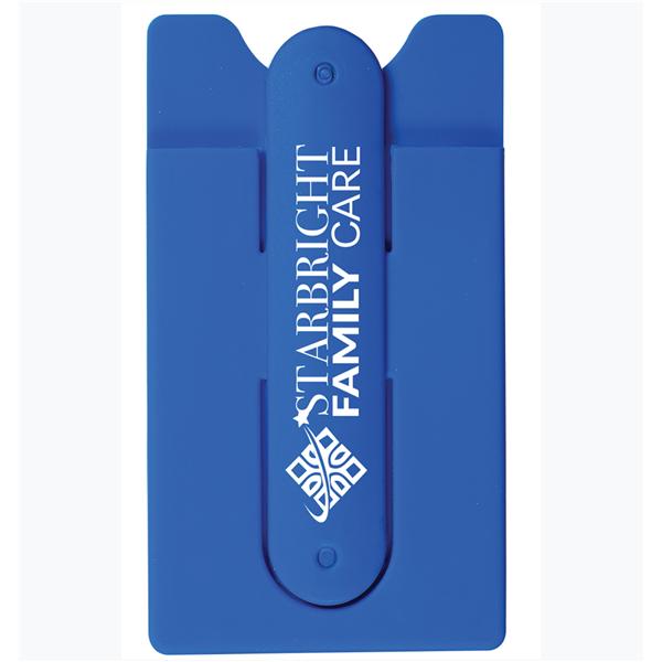 1 Color Imprint Mobile Device Pocket/Stand Silicone 100/Ca