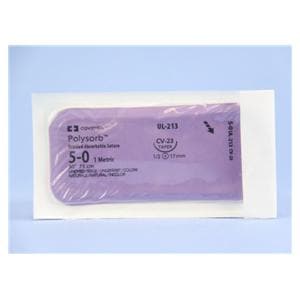 Polysorb Suture 5-0 30" Polyester Braid CV-23 Undyed 36/Ca