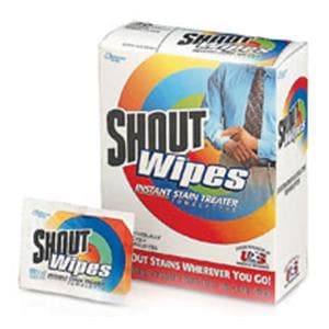 Shout Wipe & Go Instant Stain Treatment Wipes Box Of 80 40/Ca