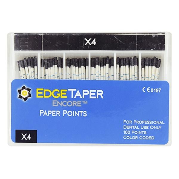 EdgeTaper Encore Paper Points X4 Black 100/Pk