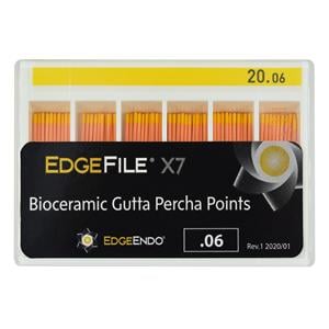 EdgeFile X7 Gutta Percha Points Size #20 Yellow 60/Pk