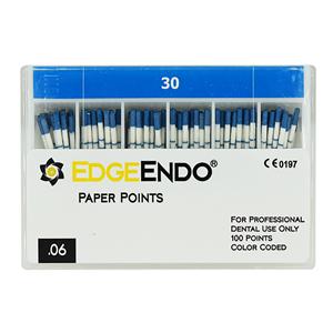 EdgeEndo Paper Points Size #30 .06 Blue 60/Pk