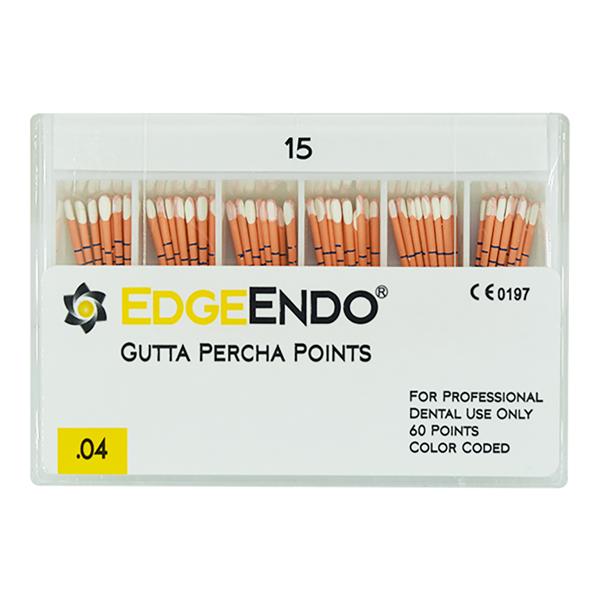 EdgeEndo Gutta Percha Points Size #15 White 60/Pk