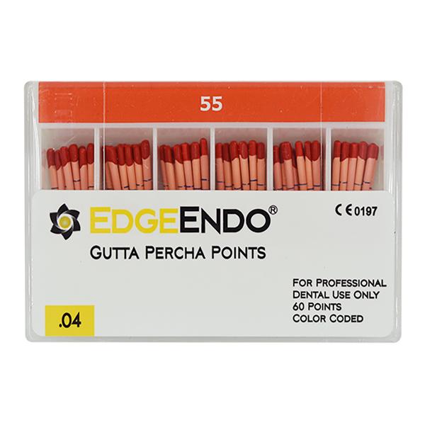 EdgeEndo Gutta Percha Points Size #55 Yellow 60/Pk