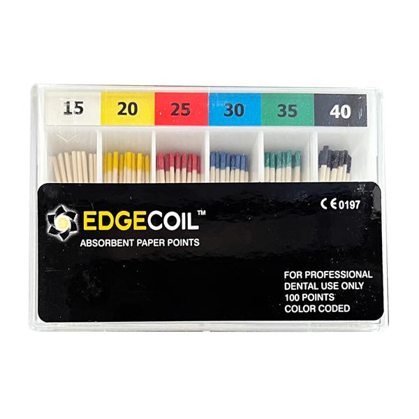 EdgeCoil Paper Points Size #15-40 Assorted 60/Pk