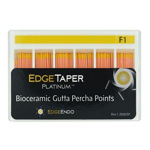 EdgeTaper Platinum Gutta Percha Points F1 Yellow 60/Pk